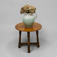 Old Charm Style Round Side Coffee Table Vintage Solid Oak FREE UK Delivery