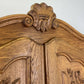 Wardrobe Vintage French Louis XVI Style Oak Four Door Carved Armoire LOT 6386