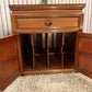 Two End Table/ bedside Carved Chinese with 1 drawer ,2 door and a glass top