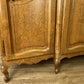 Wardrobe Vintage French Louis XVI Style Five Door Oak Carved Armoire LOT 6457