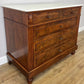 Chest of Drawers Antique French Walnut Marble Top 5 Drawers Cabinet LOT 6349
