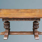 Large Oak Draw Leaf Dining Table