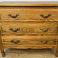 Chest of Drawers Vintage French Louis Oak 3 Drawers Carved Cabinet LOT 6256