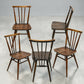 5 Ercol Stick Back Chairs Multi Purpose 1950s Waxed Finish FREE UK Delivery