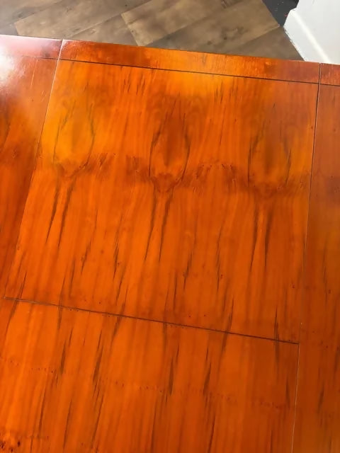 Vintage Yew Wood Extending Dining Table