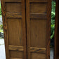 A WOOD BROTHERS OLD CHARM CARVED LIGHT OAK CD STORAGE CABINET / STAND
