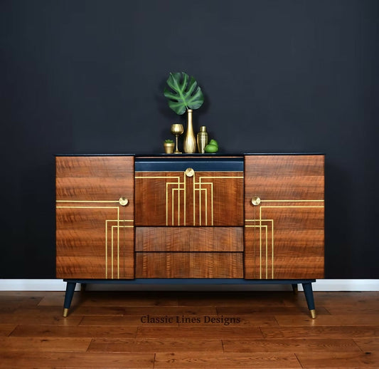 "Milan" Beautility Drinks Cabinet, Drinks sideboard, Vintage 1950's.
