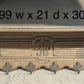Pretty French Oak Wall Shelf / Coat Rack