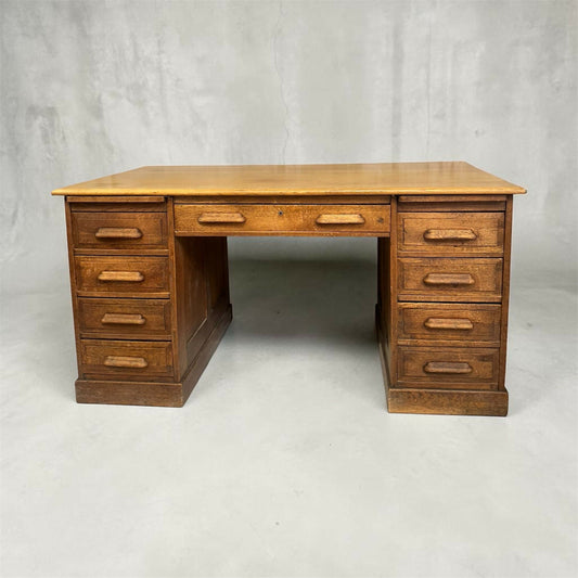 Antique Art Deco Oak desk Oxford