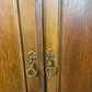 Edwardian Oak Double Wardrobe