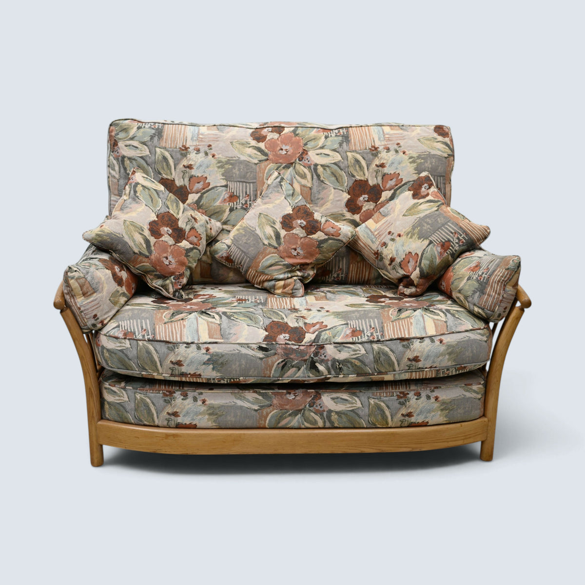 Ercol Renaissance 2 Seater Sofa Original Upholstery #1068/2 FREE UK Delivery