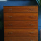 Austin Suite Tallboy Chest Of Drawers Mid Century 1960s (Oak)