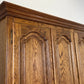 Wardrobe Vintage French Style Five Door Carved Large Storage Armoire LOT 4987