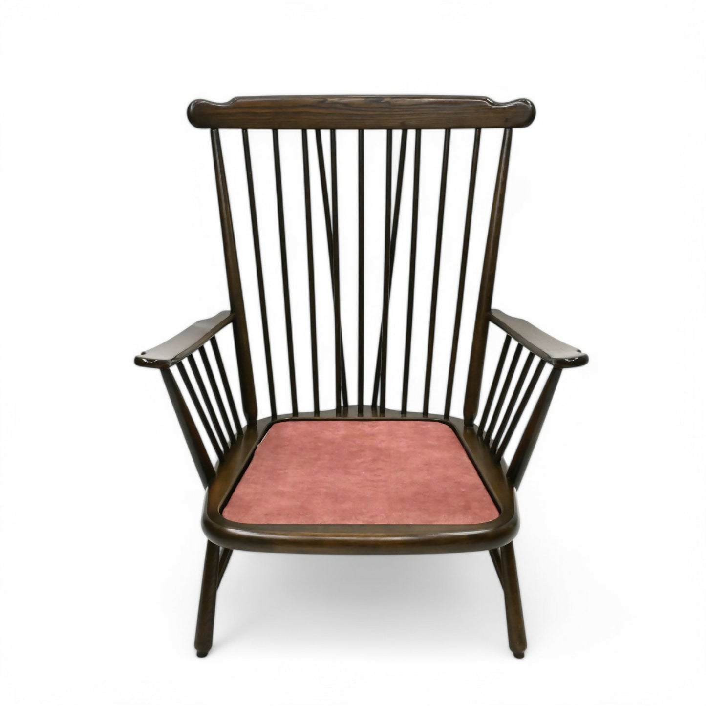 Ercol Easy Chair Armchair Dark Finish Original Upholstery FREE UK Delivery. SBR10113/2102E