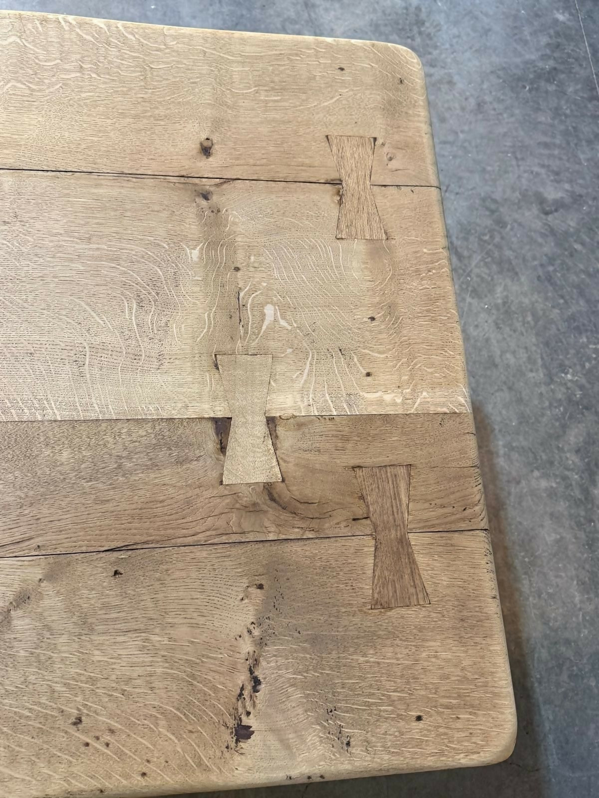 Stunning Large French Bleached Oak Farmhouse Dining Table