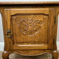 Bedside Table Vintage French Louis Style Oak Nightstand Carved Cabinet LOT 6300