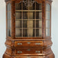 Bookcase Vintage French Carved Glass Doors Sideboard Drawers Cabinet LOT 4490