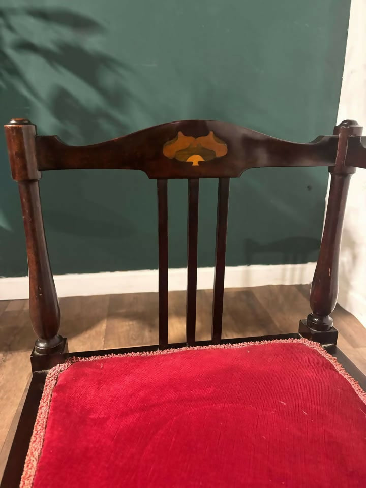 Edwardian Inlaid Mahogany Corner Chair9