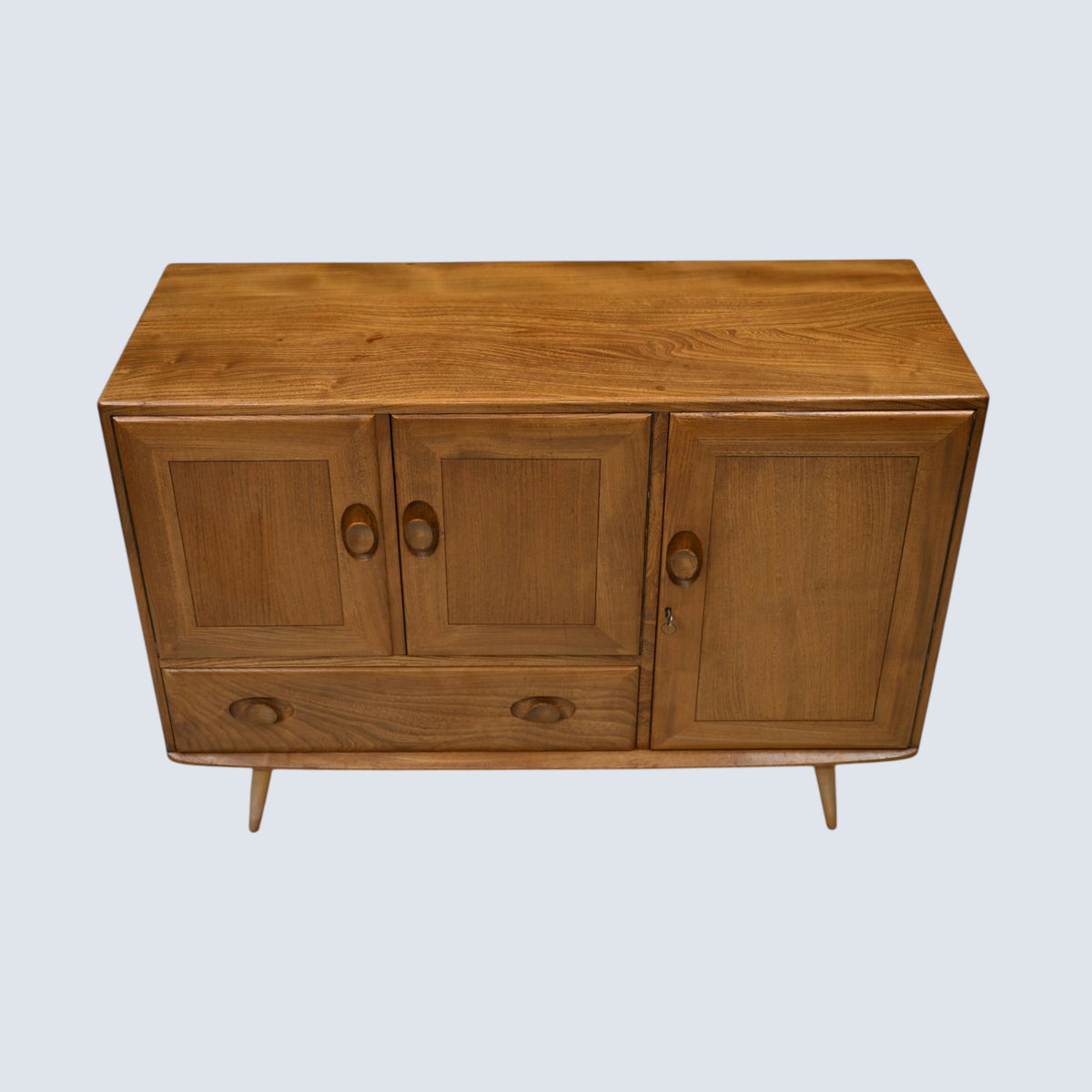 Ercol Sideboard Double Cupboard with Drawer Light Finish VGC FREE UK Delivery*