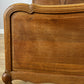 Bed Vintage French Louis XVI Oak Double Bed Frame Carved Headboard LOT 6382