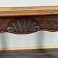 Coffee Table Vintage French Louis XV Cane Top Oak Carved Table LOT 3861