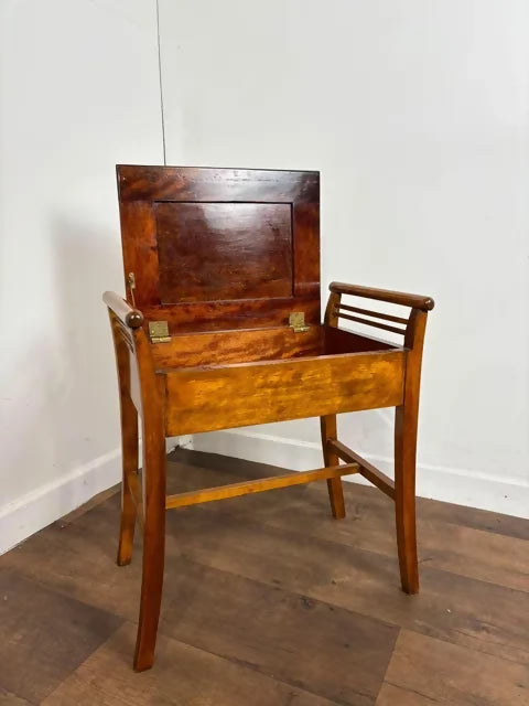 Edwardian Mahogany Piano Stool