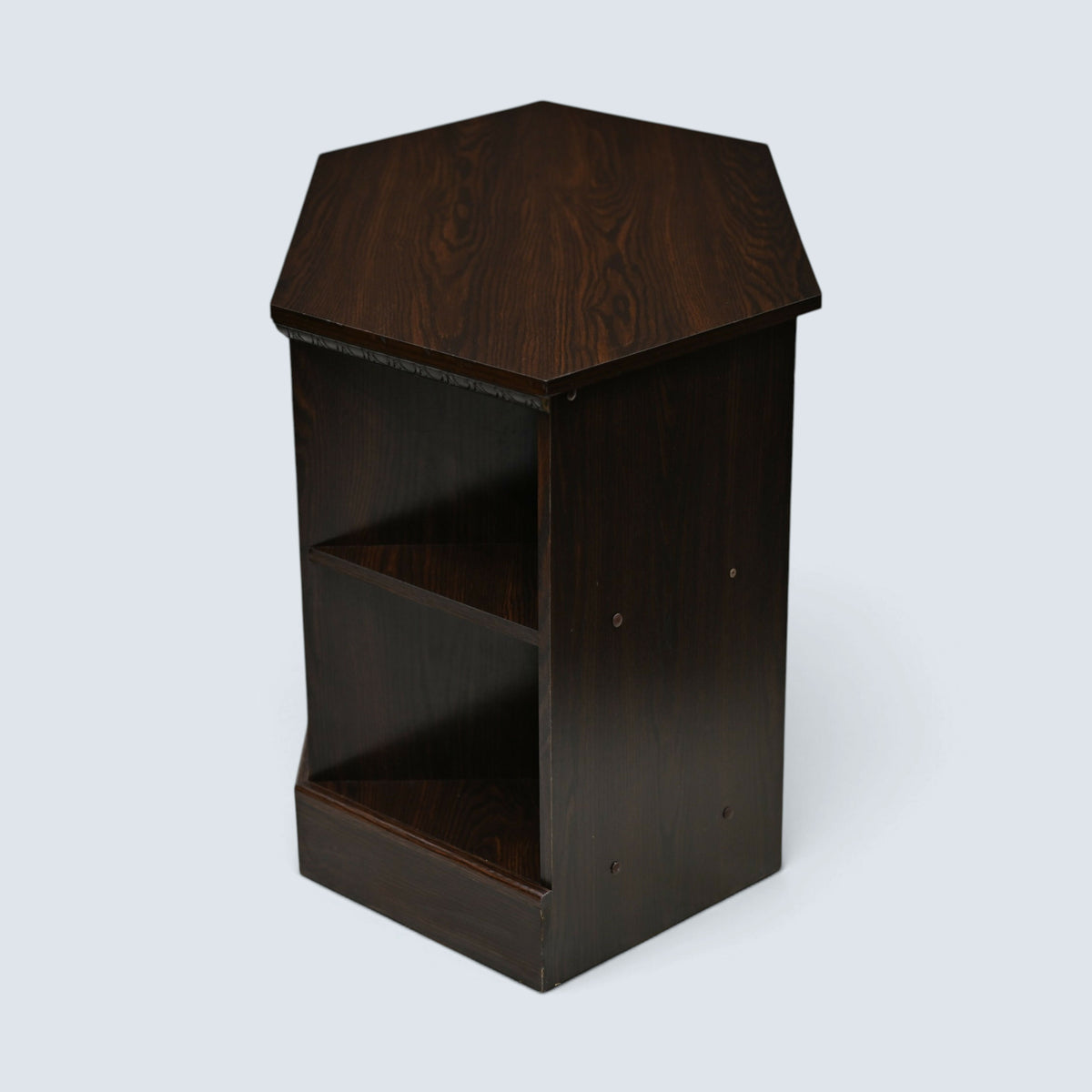 Corner TV Video Stand Leaded Glass Doors Media Player Shelf FREE* UK Delivery