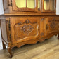 Bookcase Vintage French Louis XVI Oak Display Cabinet Carved Sideboard LOT 6282
