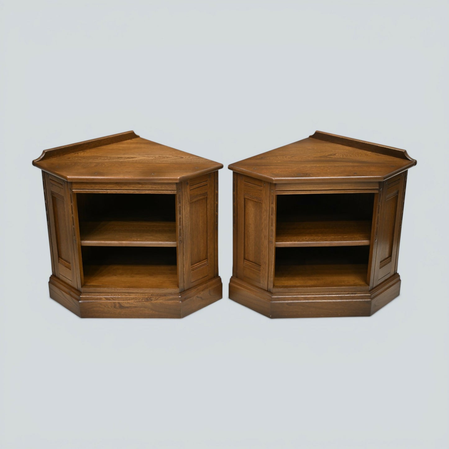 Ercol Entertainment Cabinets 5 Piece Corner Modular Golden Dawn FREE UK Delivery