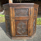 Antique Ecclesiastical Carved Oak Corner Kitchen Pantry Storage Cupboard