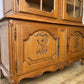 Bookcase Vintage French Louis XVI Oak Display Cabinet Carved Sideboard LOT 6283