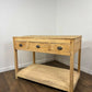 Large Vintage Indian Reclaimed Wood Kitchen Island