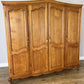 Wardrobe Vintage French Louis XVI Style Oak Four Door Carved Armoire LOT 4979