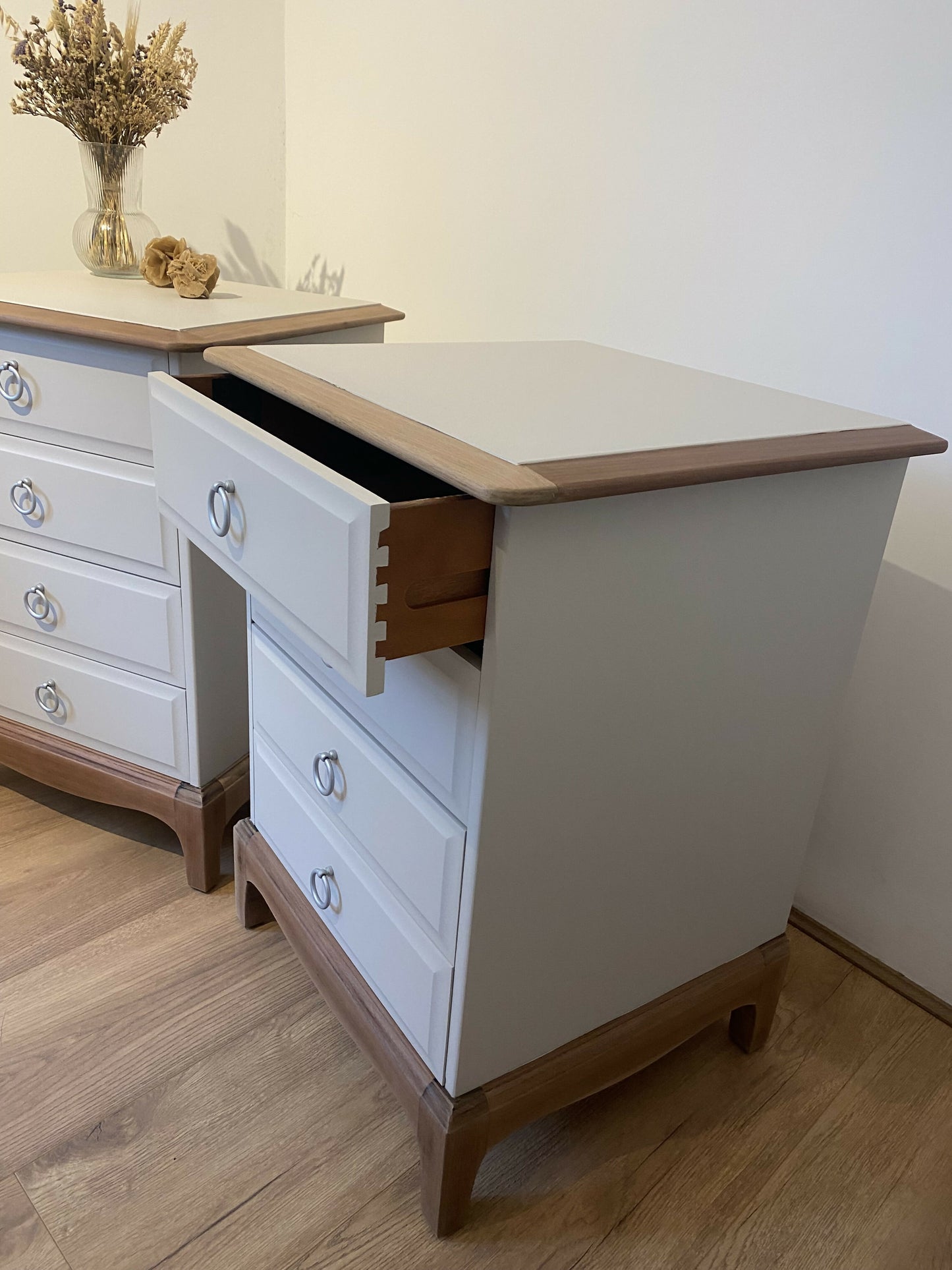 Stag 4 Drawer Bedside Tables