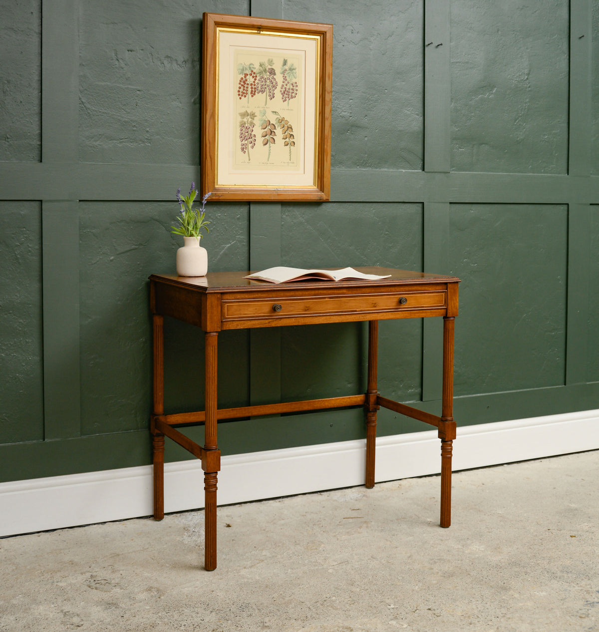 Small Mahogany Writing Desk / Hall Console Table