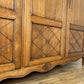 Wardrobe Vintage French Louis XVI Style Three Door Oak Carved Armoire LOT 6458