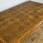 Dining Table Vintage French Style Oak Carved Folding Extendable Table LOT 6355