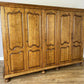 Wardrobe Vintage French Style Oak Five Door Carved Armoire Cabinet LOT 6111
