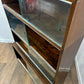 Minty Oxford Mid Century Library Oak Glazed Six Tier Bookcase
