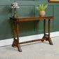 Antique Solid Oak Console Table - Medium Golden Finish