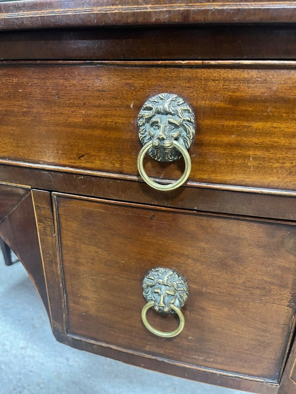Georgian Desk Knee Hole Style Vintage Desk Early 1800’s