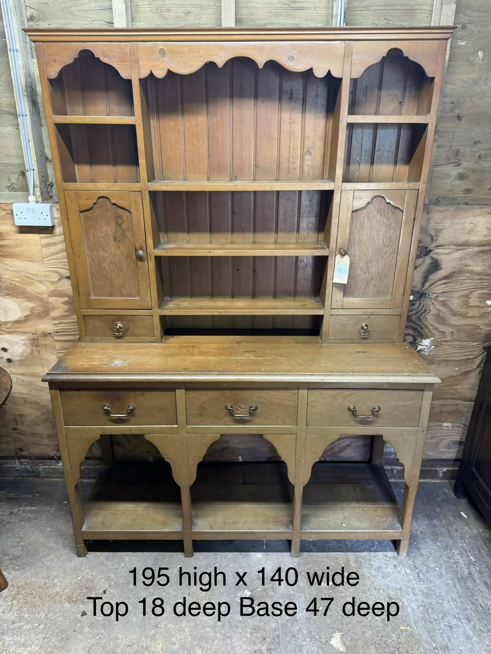 Welsh Pine Dresser original patina