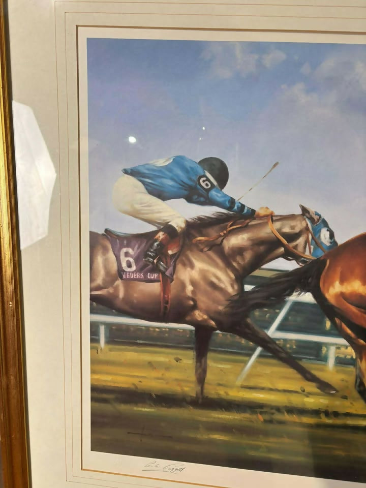 Limited Edition Racing Print Signed Lester Piggott