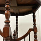 Edwardian Red Walnut Octagonal Window Table on Castors