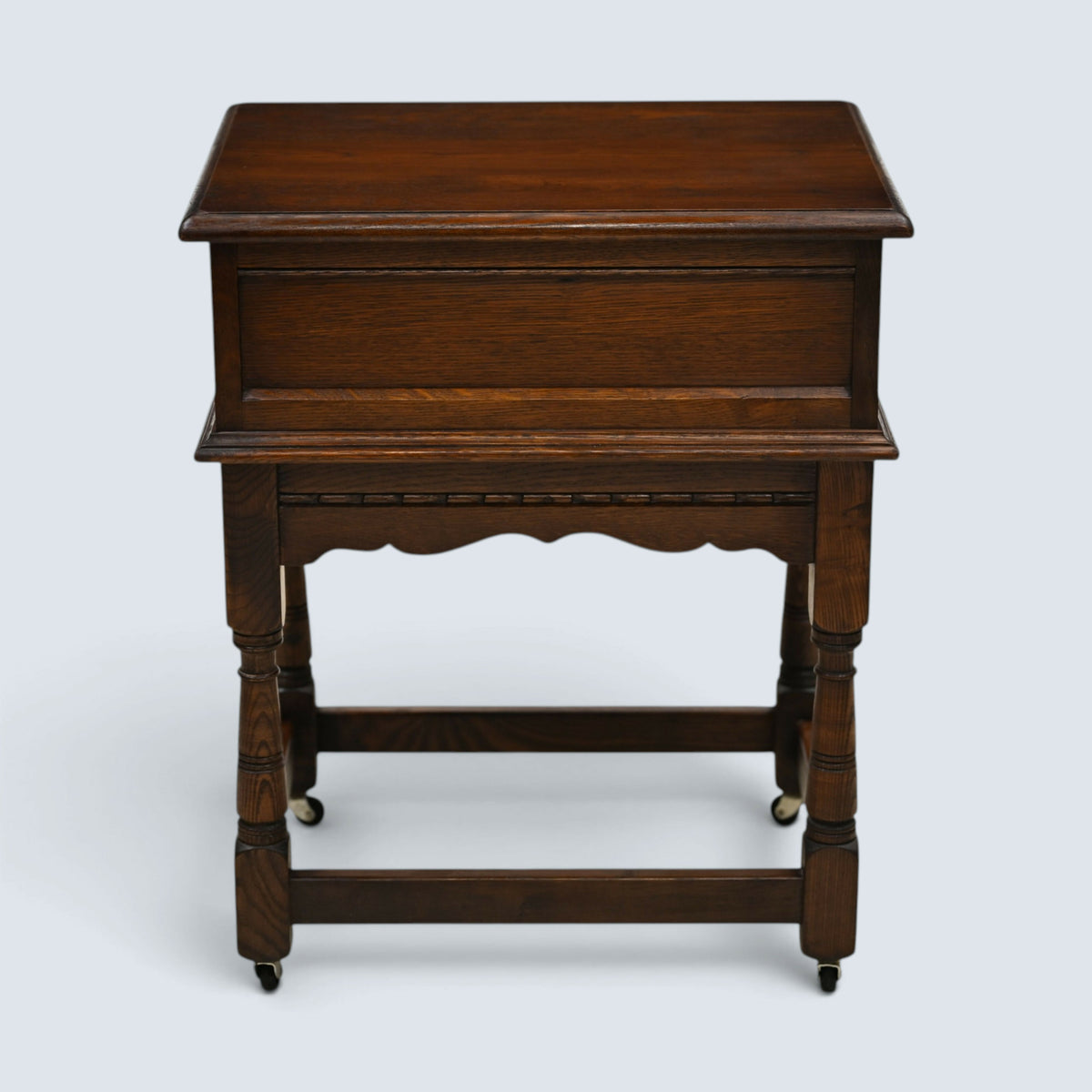 Old Charm Side Table Lamp Table Tudor Brown Finish With Drawer FREE UK Delivery