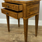 Bedside Table Vintage French Style Inlaid Burr Cabinet Carved Cupboard LOT 6289
