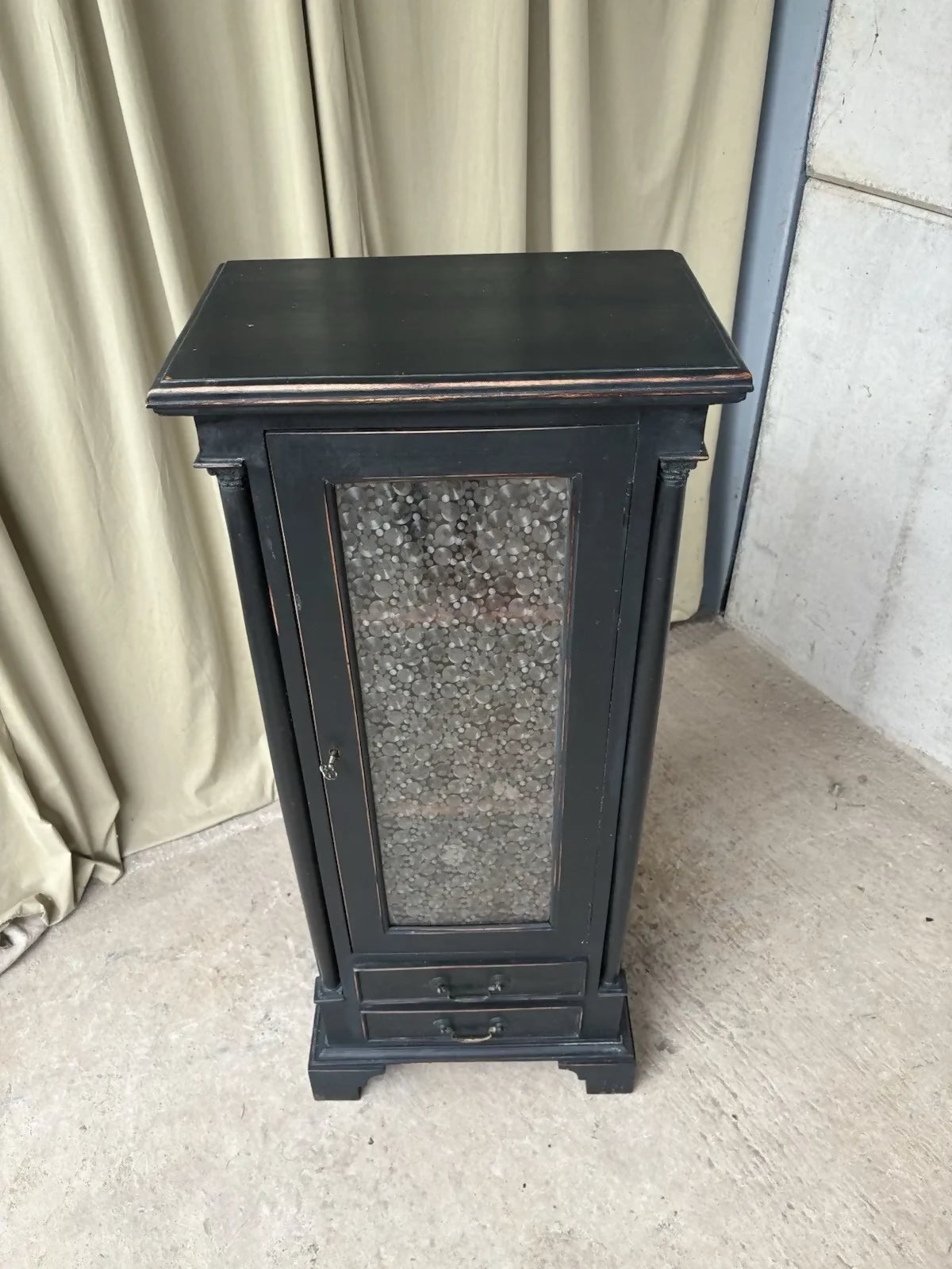 Vintage Antique Painted Cabinet Cupboard Bookcase Rustic Retro R1159