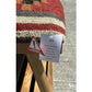 Beautiful Contemporary Kilim Kelem Flat Weave Upholstered Bench Seat With Rack