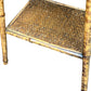 Antique two tier Bamboo side table