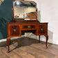 Vintage Mahogany Dressing Table with Bevelled Mirrorxc